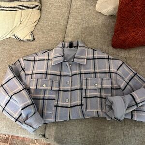 Purple plaid Shacket